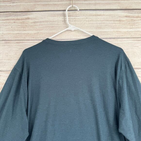 Vuori Long Sleeve Strato Tech Tee Mens XL Blue Stretch Athleisure - Picture 4 of 10